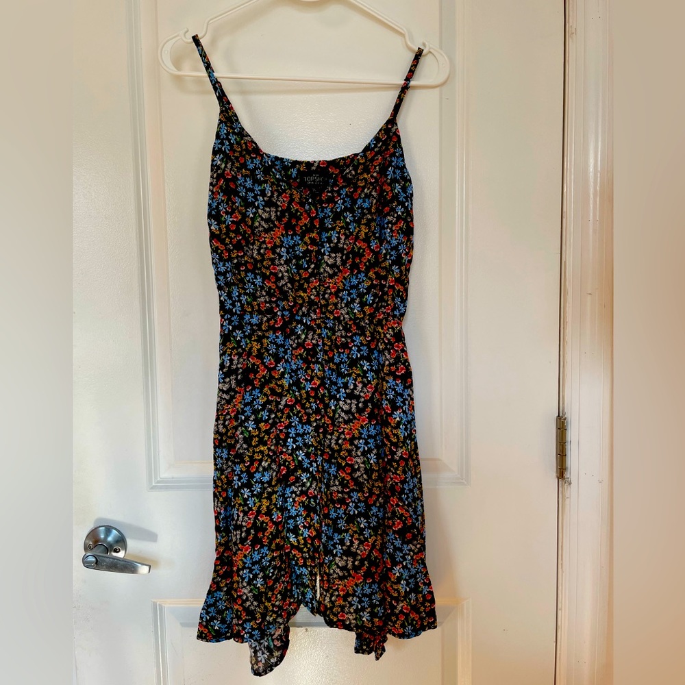Topshop Floral Print Dress